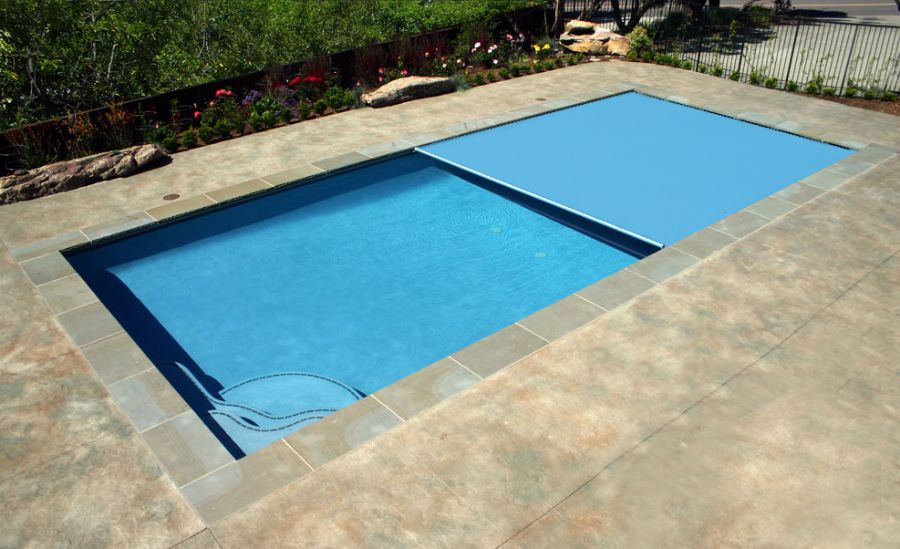 Light Blue pool cover